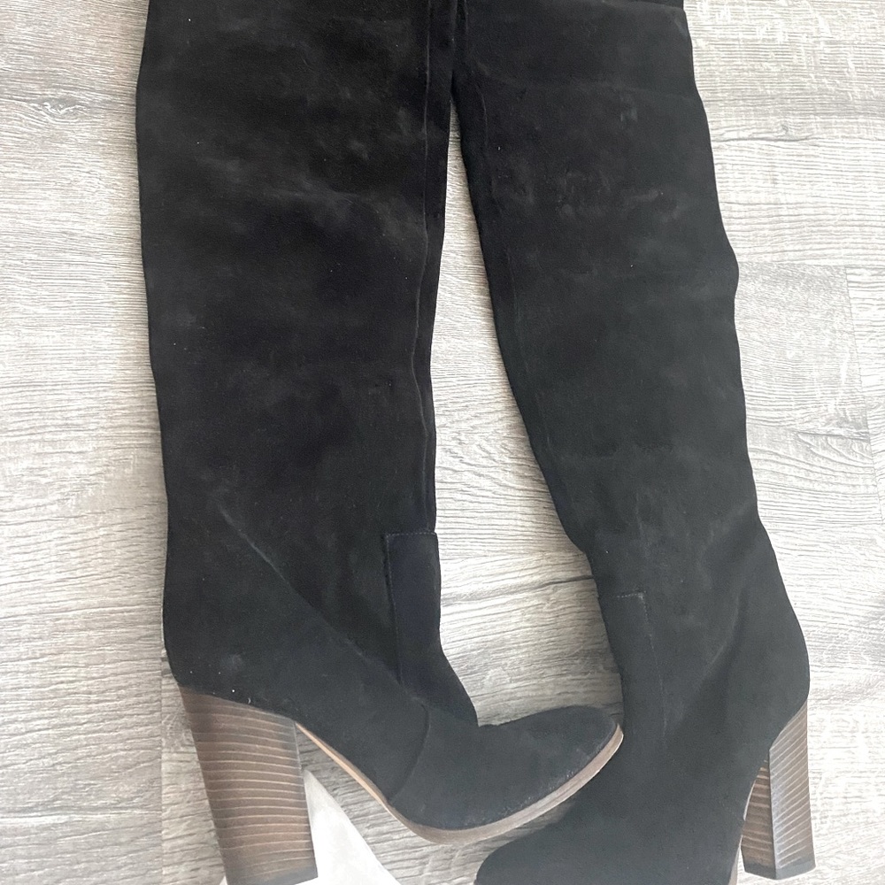 Club Monaco suede thigh high boots